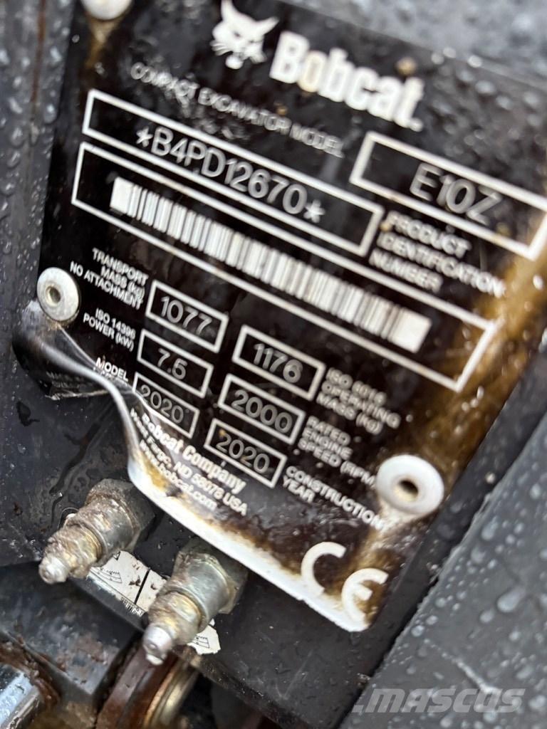 Bobcat E 10z Minigrävare < 7t