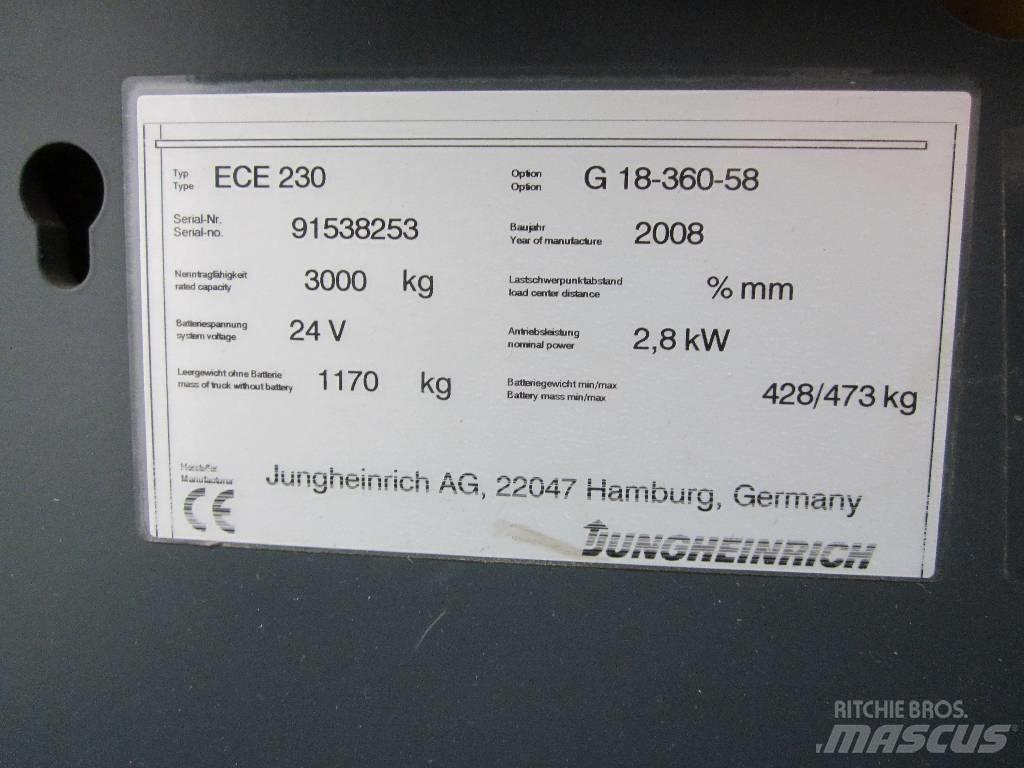 Jungheinrich ECE230 Elmotviktstruckar
