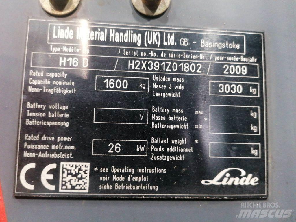 Linde H16D Dieselmotviktstruckar