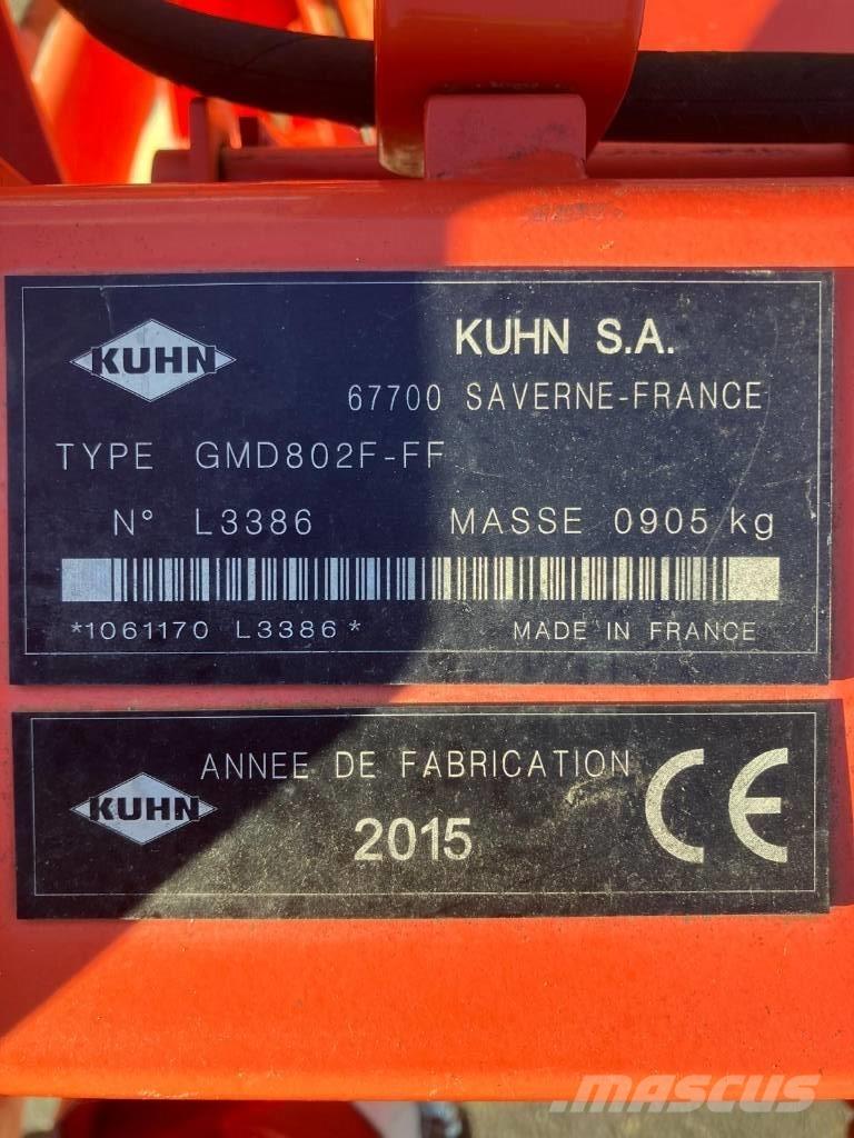 Kuhn GMD 802 F-FF Slåttermaskiner