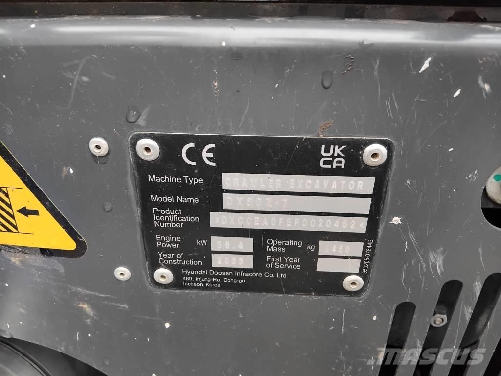 Develon DX 50 Z-7 Minigrävare < 7t