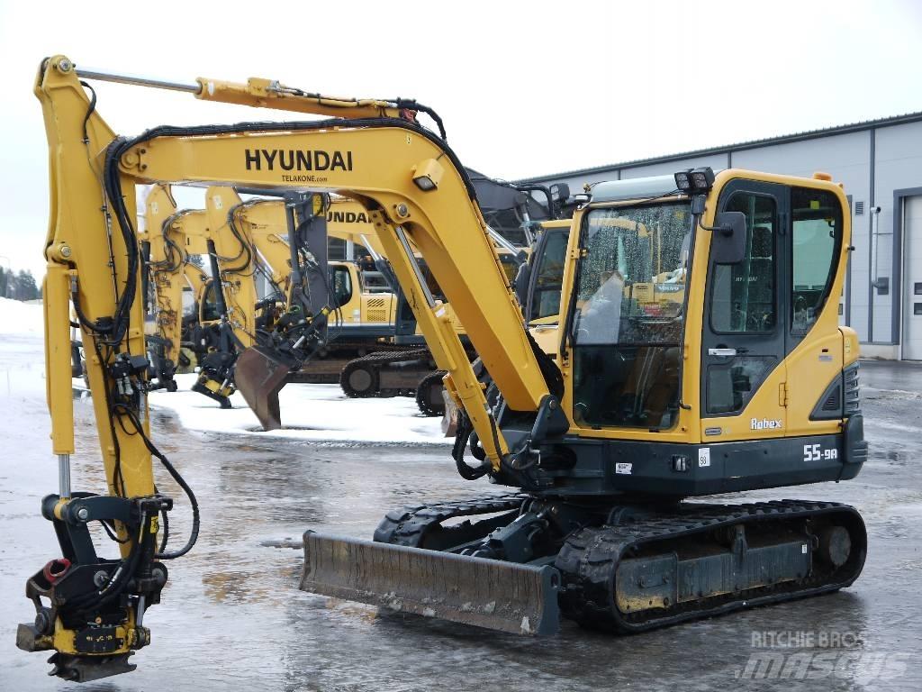 Hyundai R 55-9A Minigrävare < 7t