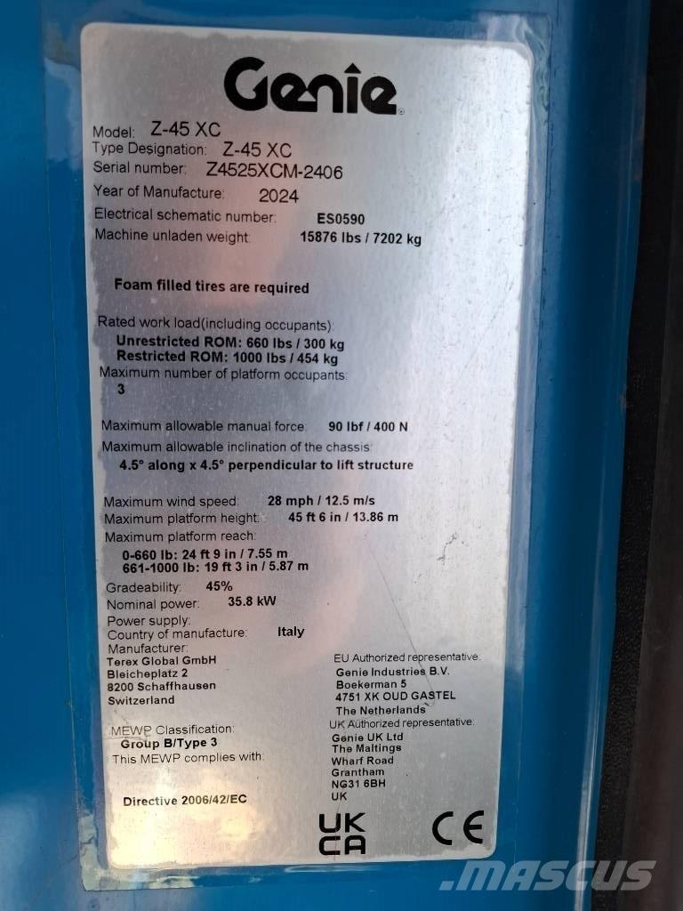 Genie Z45XC Bomliftar