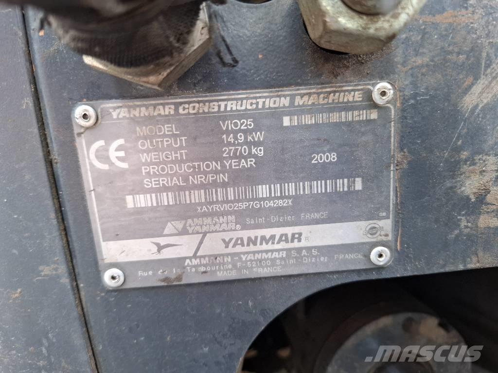 Yanmar ViO25 Minigrävare < 7t
