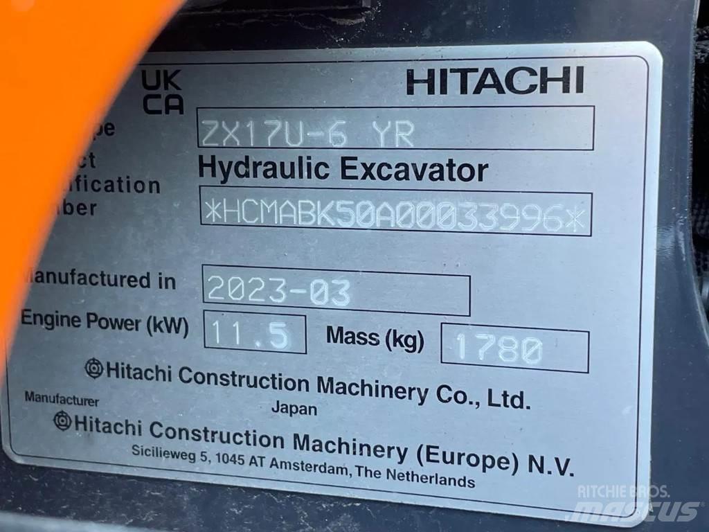 Hitachi ZX17U Minigrävare < 7t