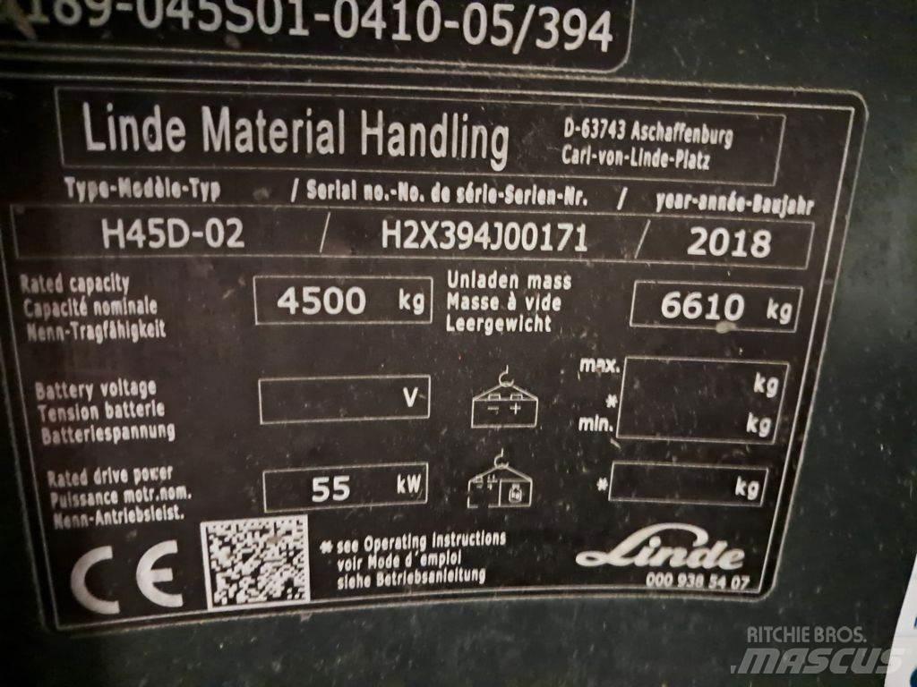 Linde H45D-02 Dieselmotviktstruckar
