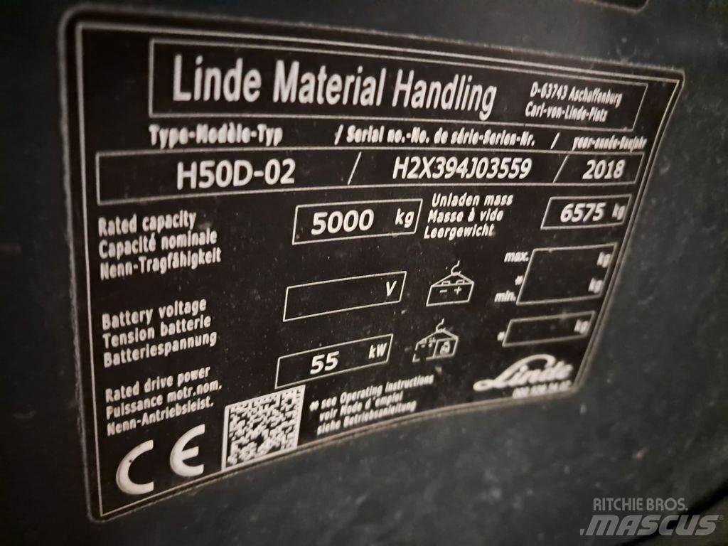 Linde H50D-02 Dieselmotviktstruckar