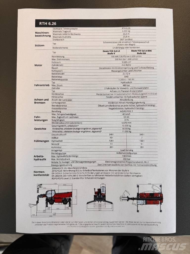 Magni RTH 6.26 S Teleskoplastare