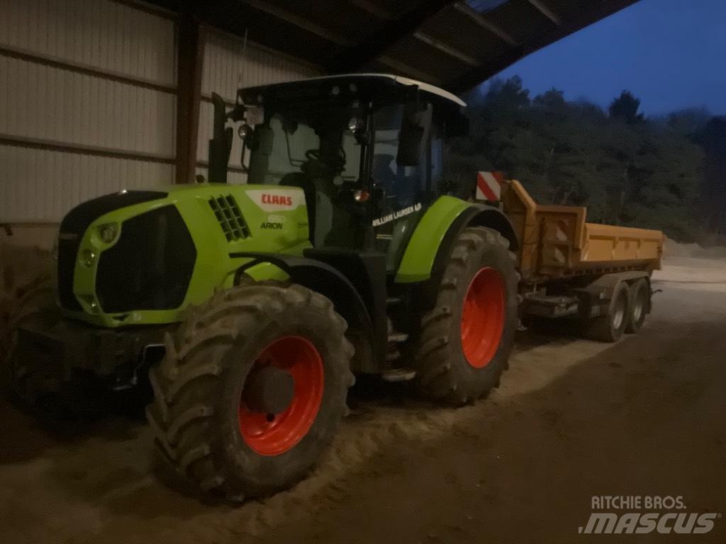 CLAAS ARION 650 cis + Traktorer