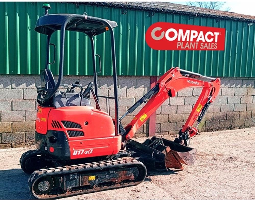 Kubota U17-3a Minigrävare < 7t