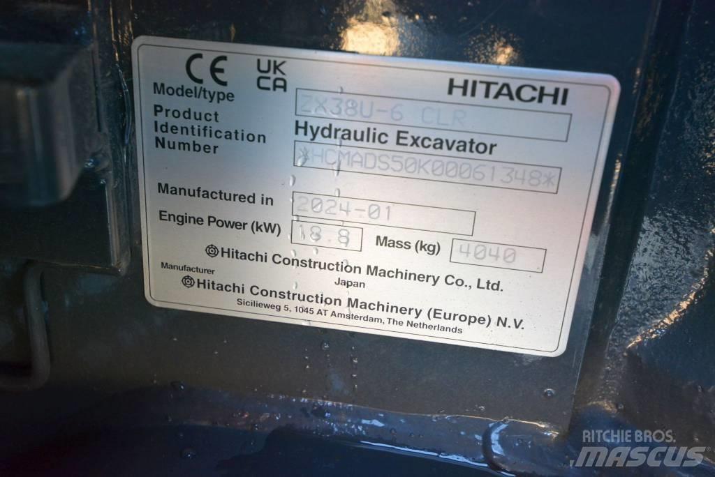 Hitachi ZX 38 U-6 Minigrävare < 7t