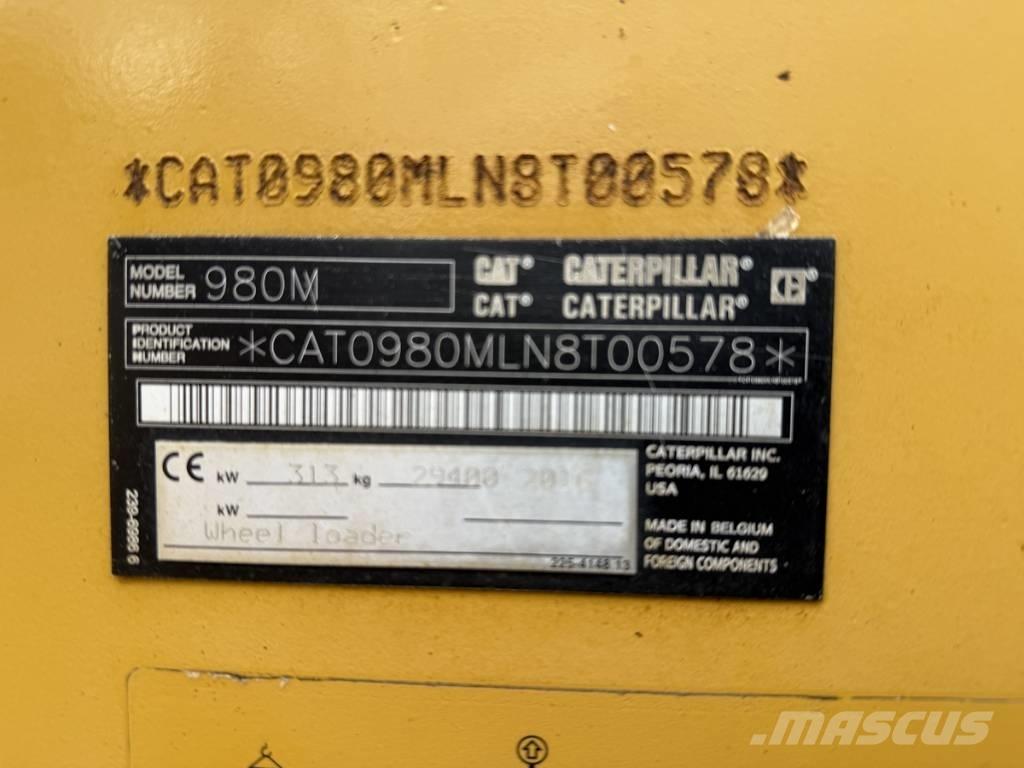CAT 980M shovel + Bak Hjullastare