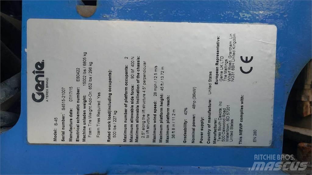 Genie S45G Teleskop bomliftar