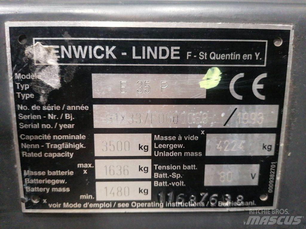 Linde E35P Elmotviktstruckar