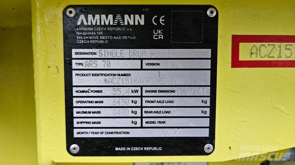 Ammann ARS 70 Tvåvalsvältar