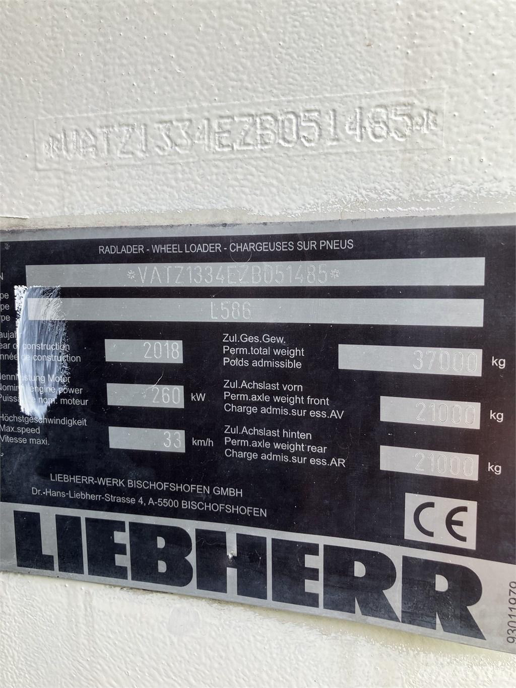 Liebherr L586 Xpower Hjullastare