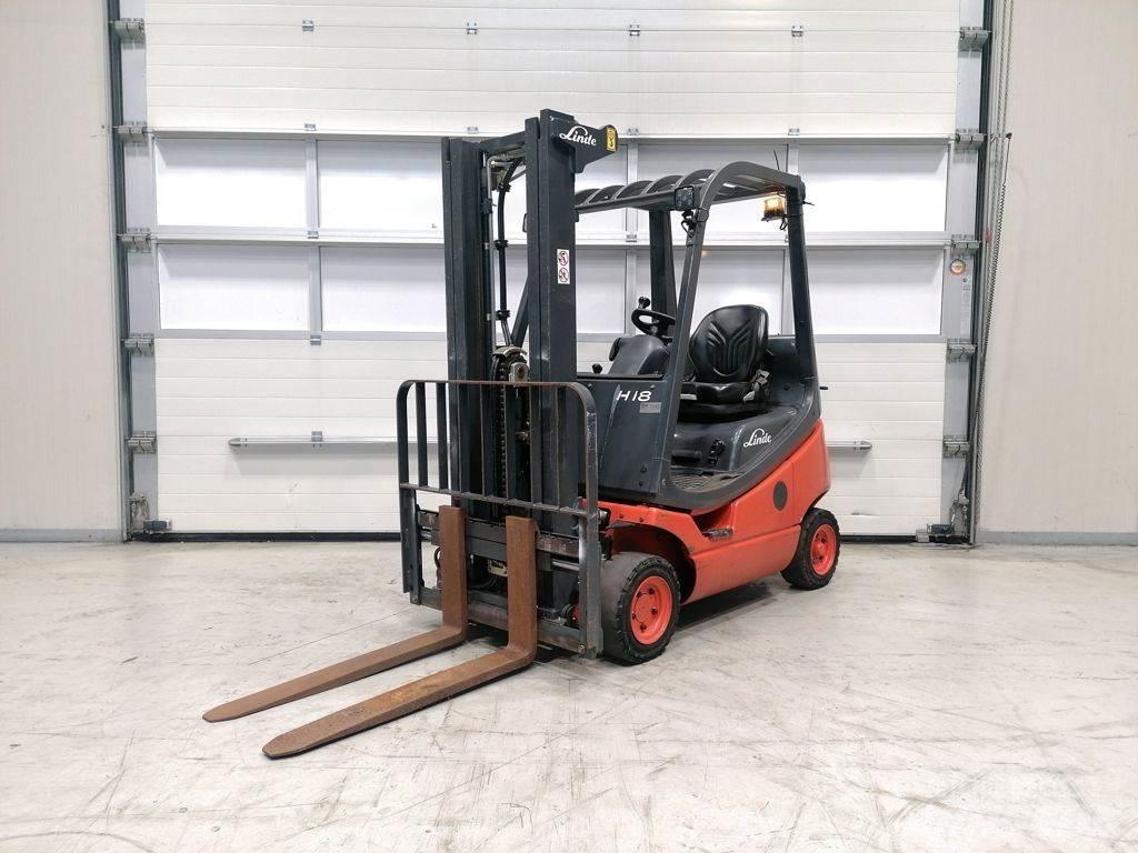 Linde H18T-04 Gasolmotviktstruckar
