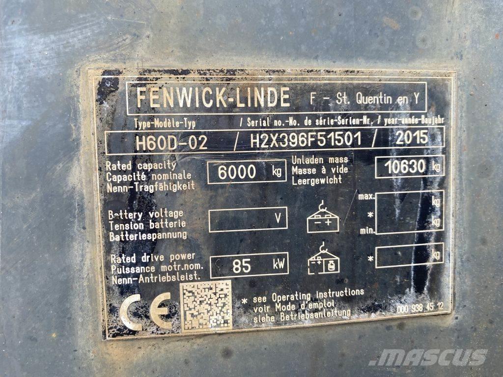 Linde H60D-02 Dieselmotviktstruckar