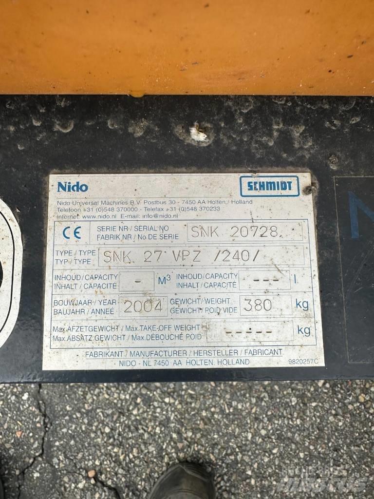 Nido SNK 27 VPZ Snöblad och plogar