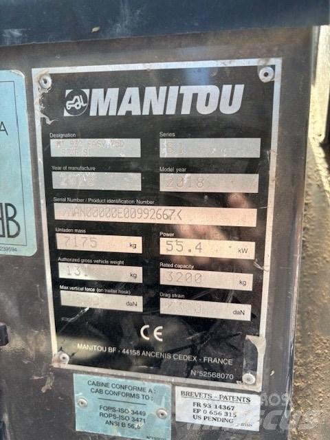 Manitou MT 932 Teleskoplastare