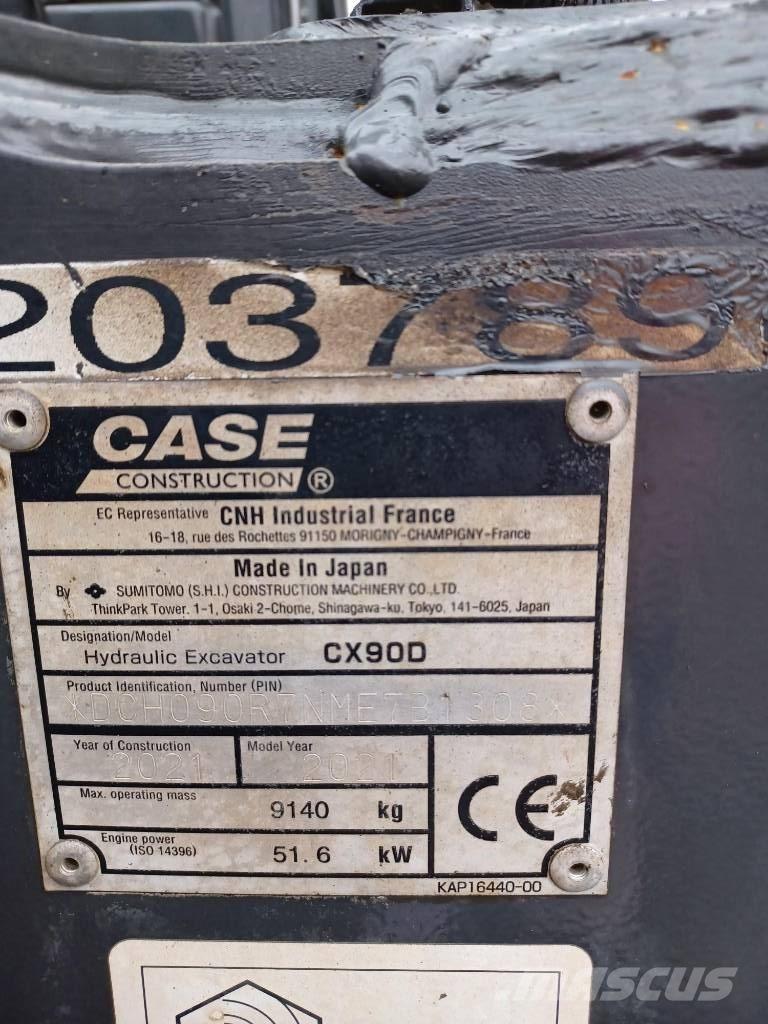 CASE CX 90 D Midigrävmaskiner 7t - 12t