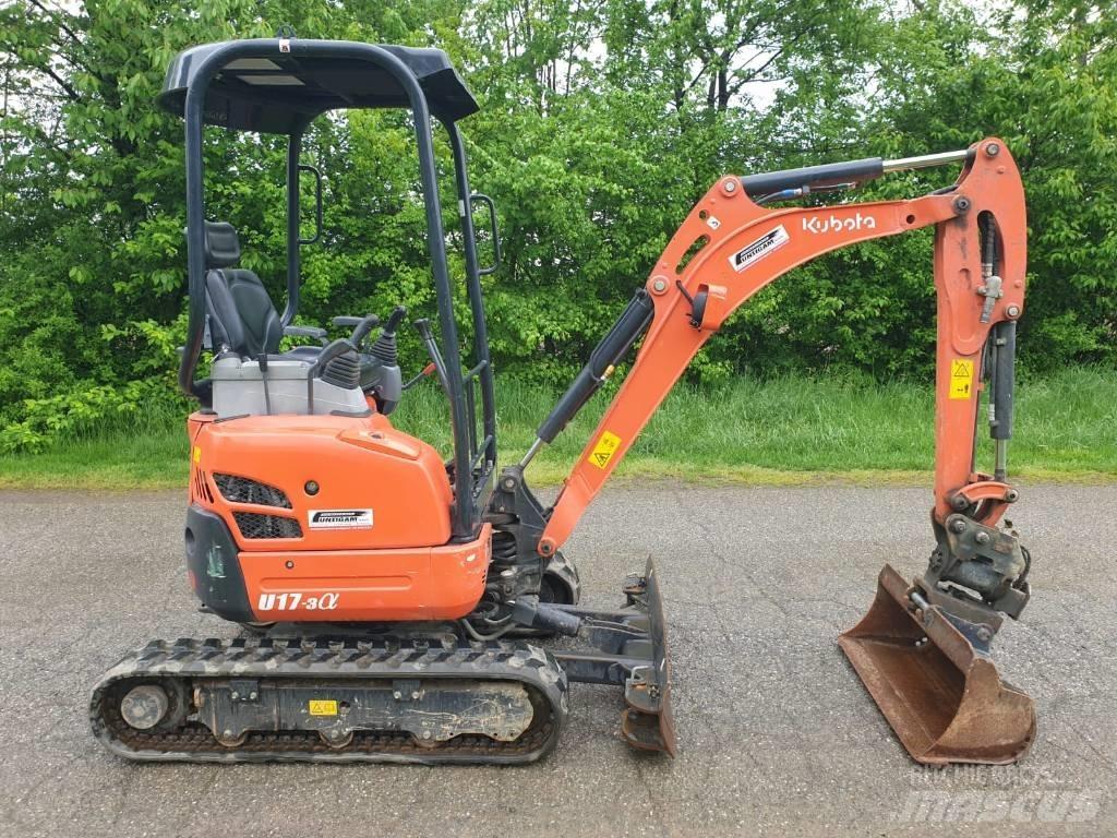 Kubota U 17-3a Minigrävare < 7t