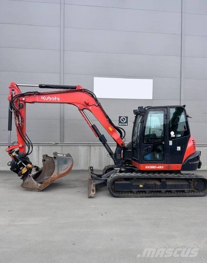 Kubota KX 080-4@2 Midigrävmaskiner 7t - 12t