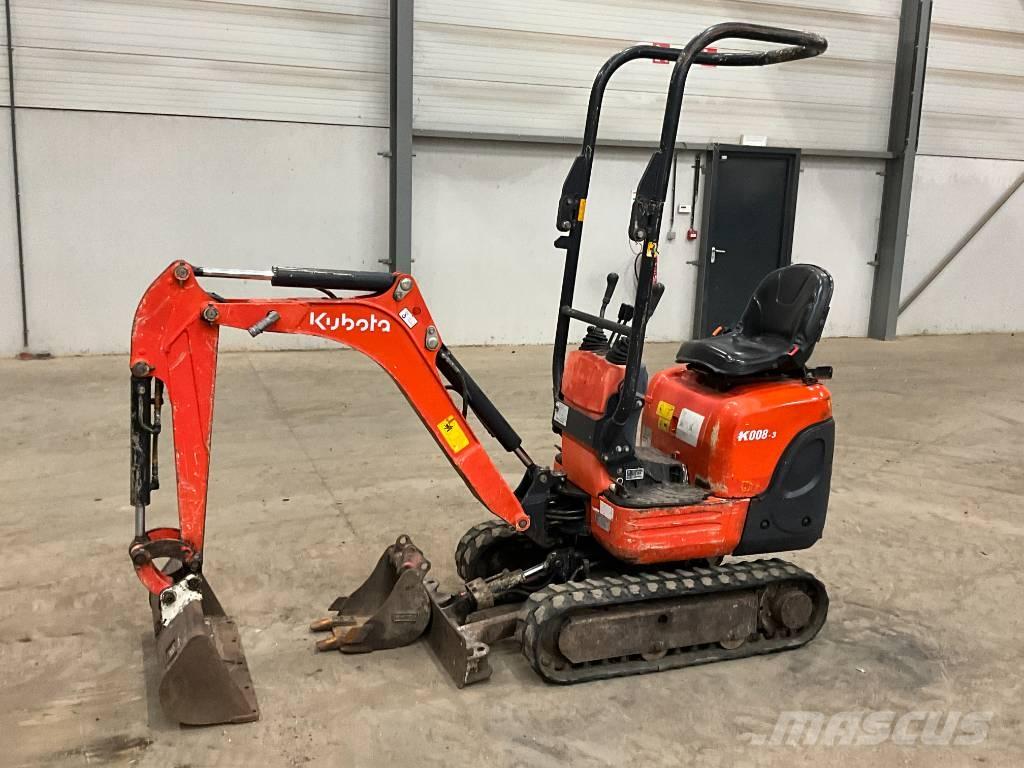 Kubota K 008-3 Minigrävare < 7t