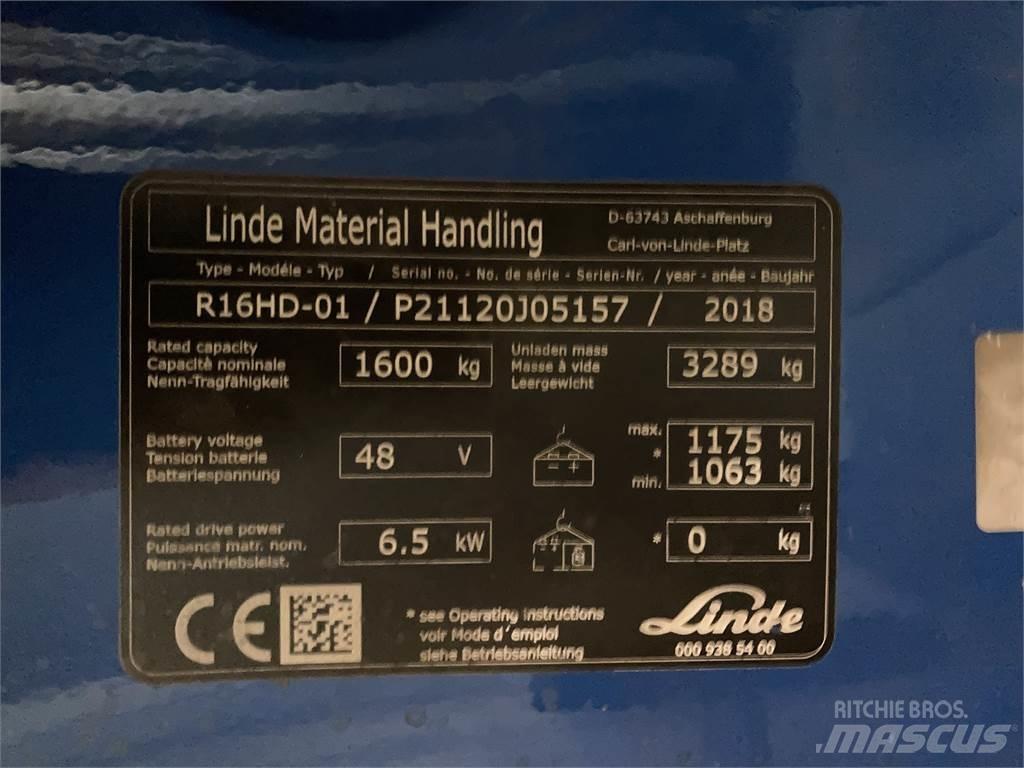 Linde R16HD Skjutstativtruck