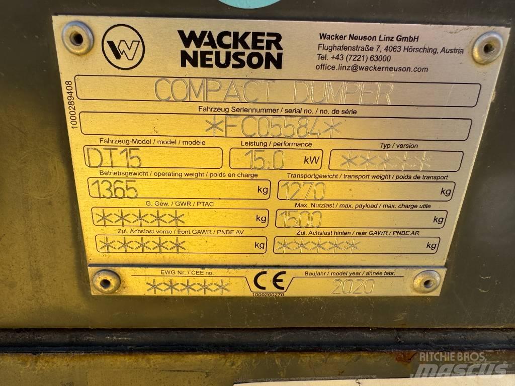 Wacker Neuson DT15 Banddumprar