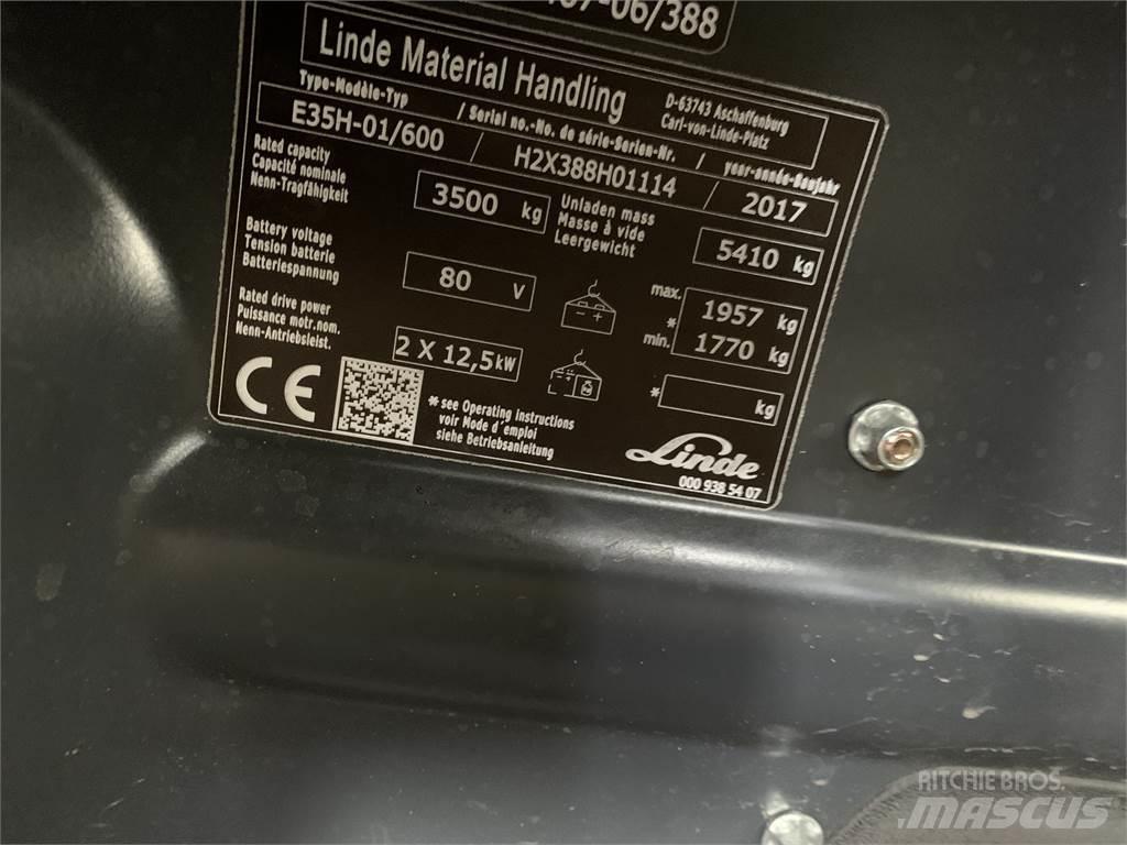 Linde E35/600H Elmotviktstruckar