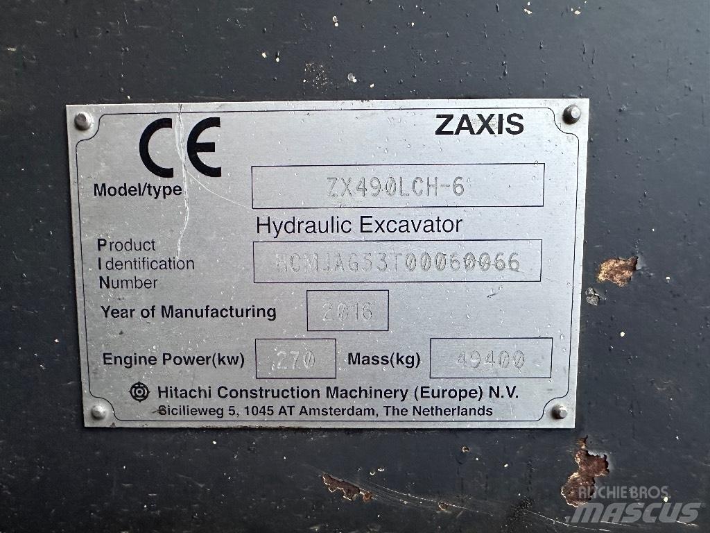 Hitachi ZX 490 LCH Bandgrävare