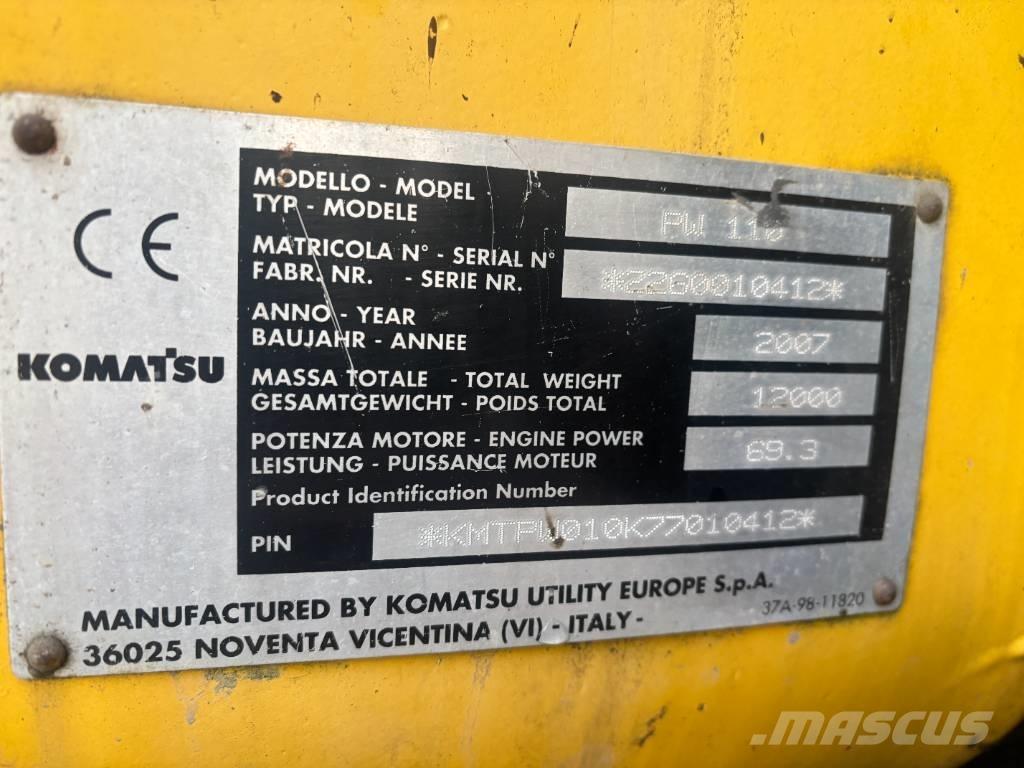 Komatsu PW 110 Hjulgrävare