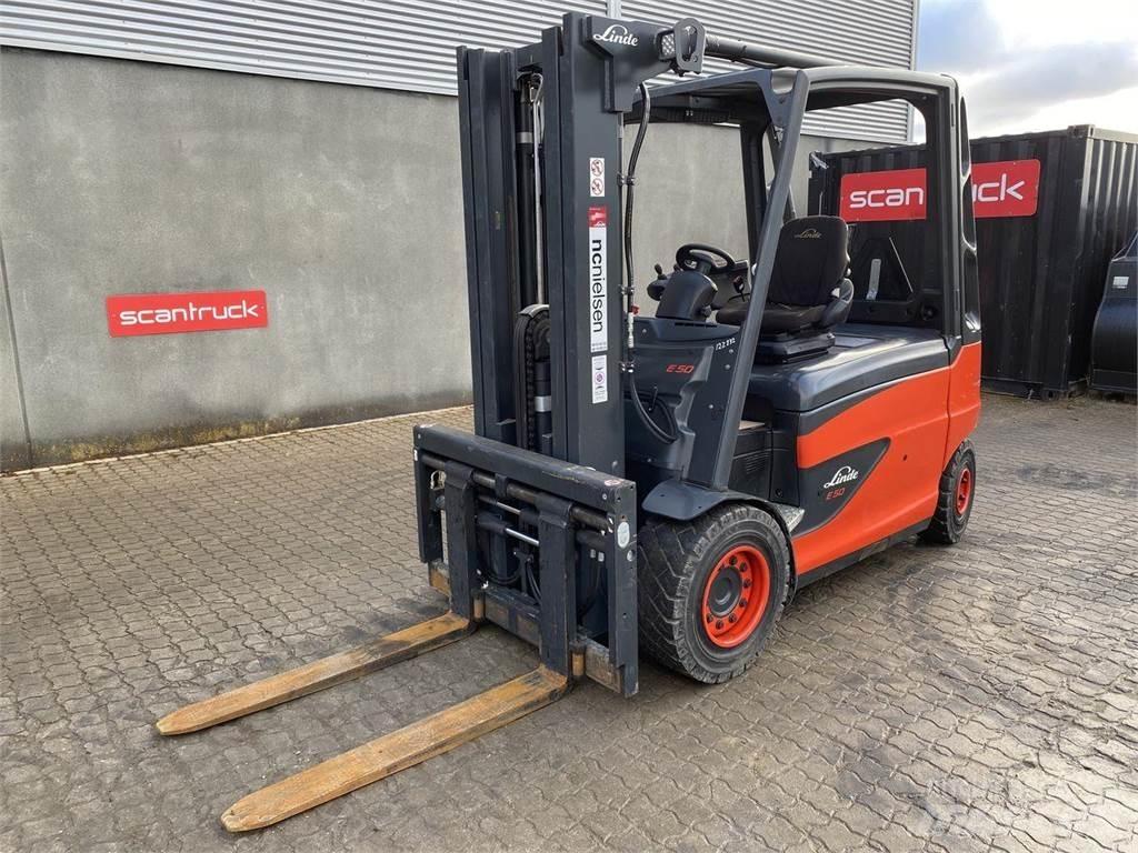 Linde E50 Elmotviktstruckar