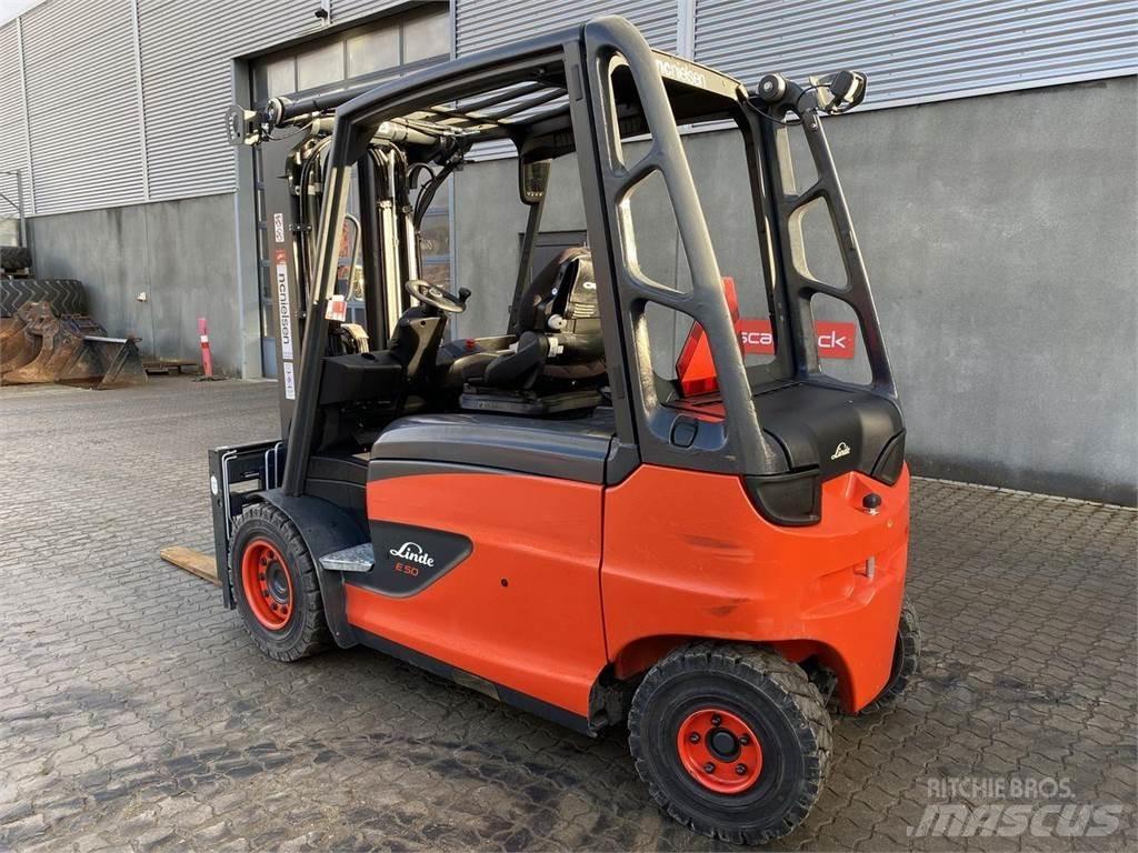 Linde E50 Elmotviktstruckar