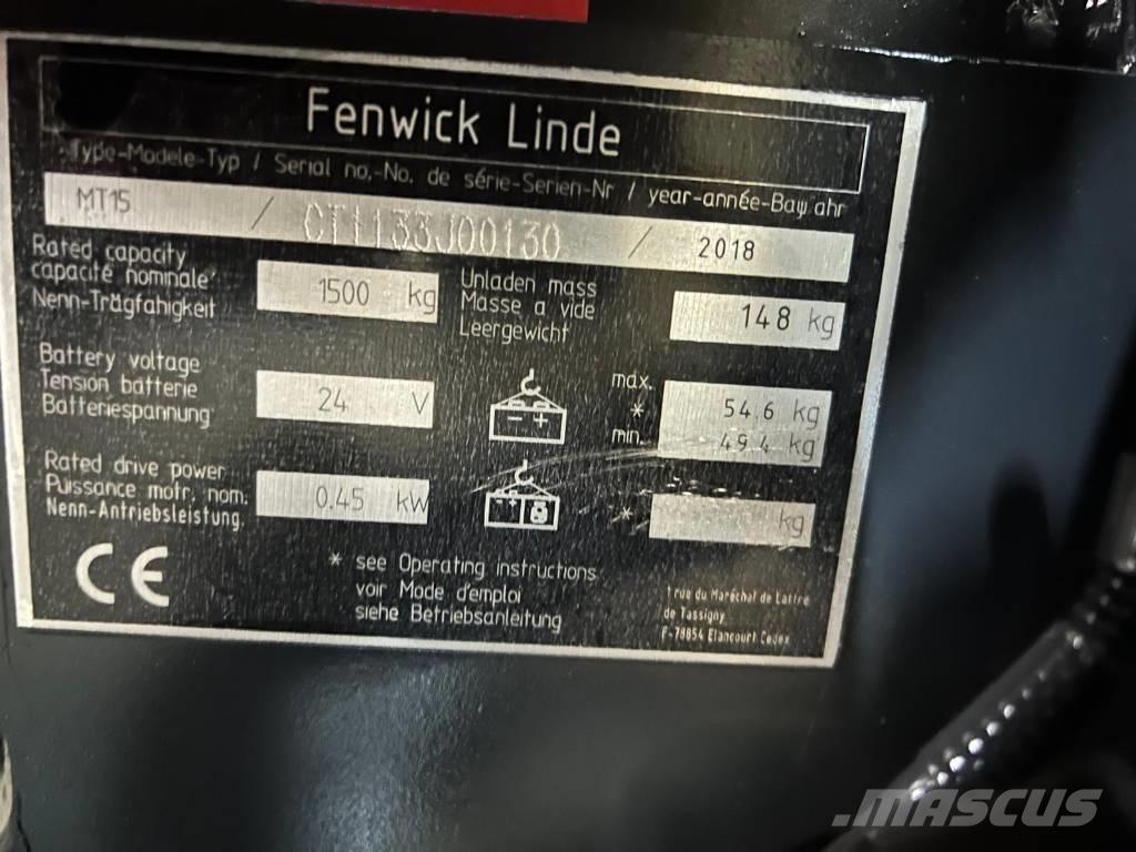 Linde MT 15 Låglyftare utan plattform