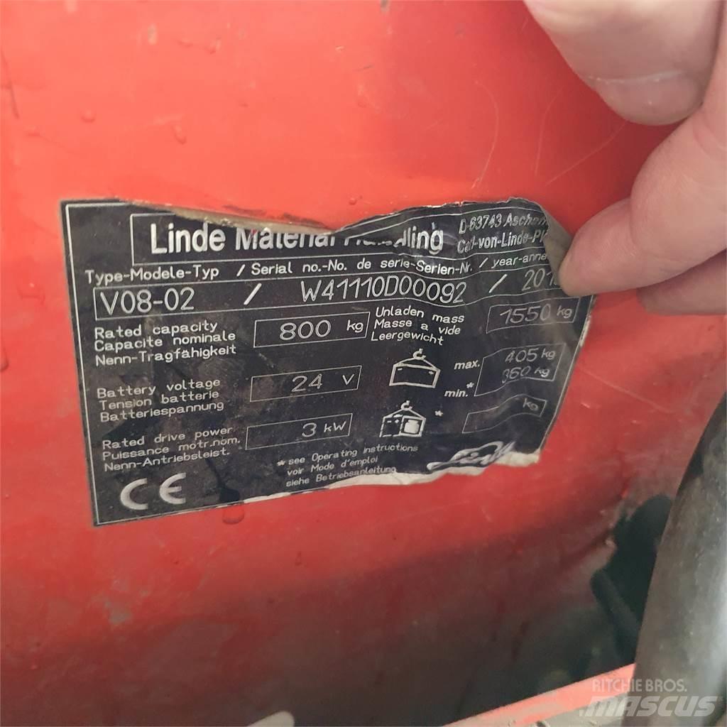 Linde V08-02 Plocktruck, mediumlyftande