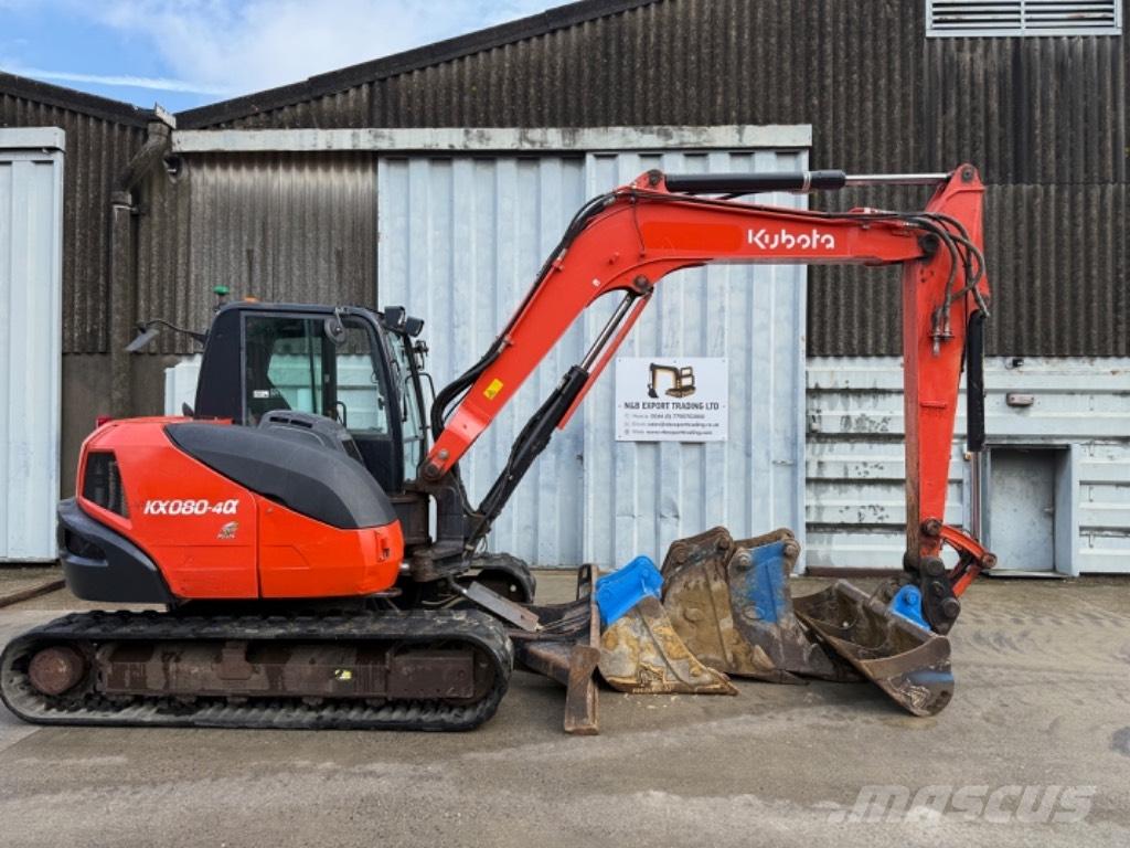 Kubota KX 080 Midigrävmaskiner 7t - 12t