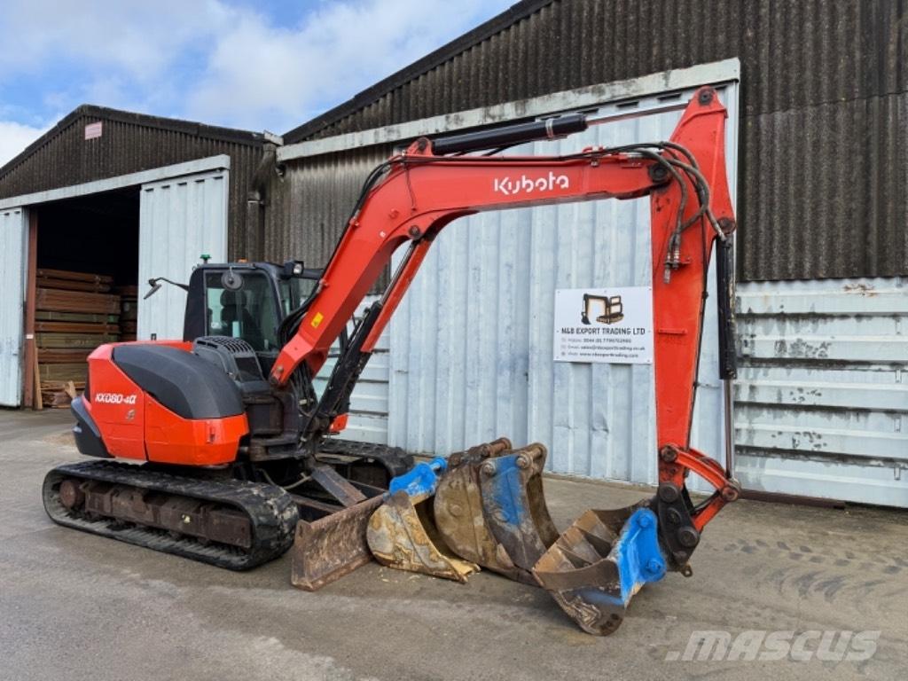 Kubota KX 080 Midigrävmaskiner 7t - 12t