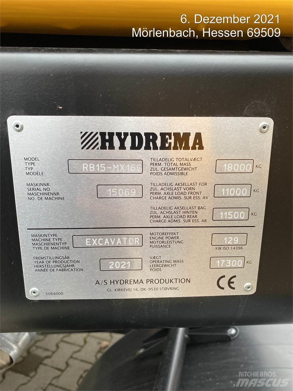 Hydrema MX16G Hjulgrävare