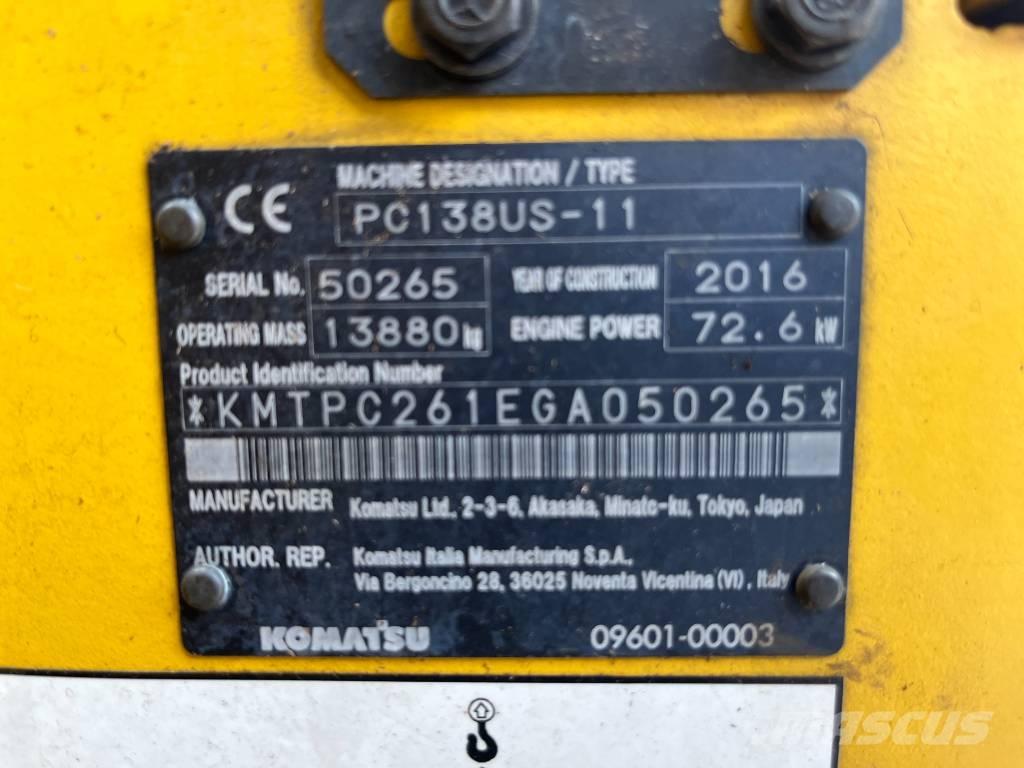 Komatsu PC 138 US-11 Bandgrävare