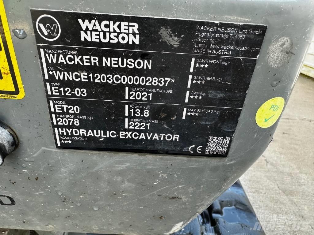 Wacker Neuson ET 20 Minigrävare < 7t