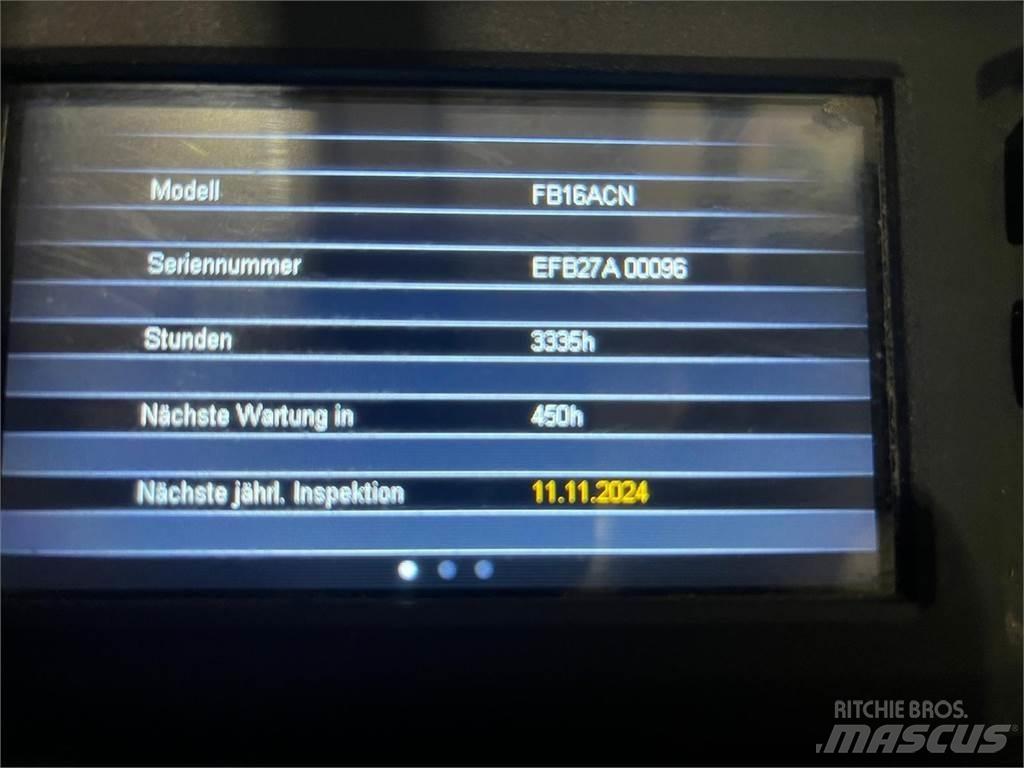 Mitsubishi FB16ACN Elmotviktstruckar