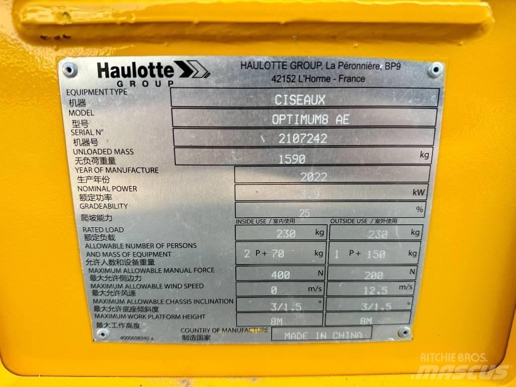 Haulotte OPTIMUM 8 Saxliftar
