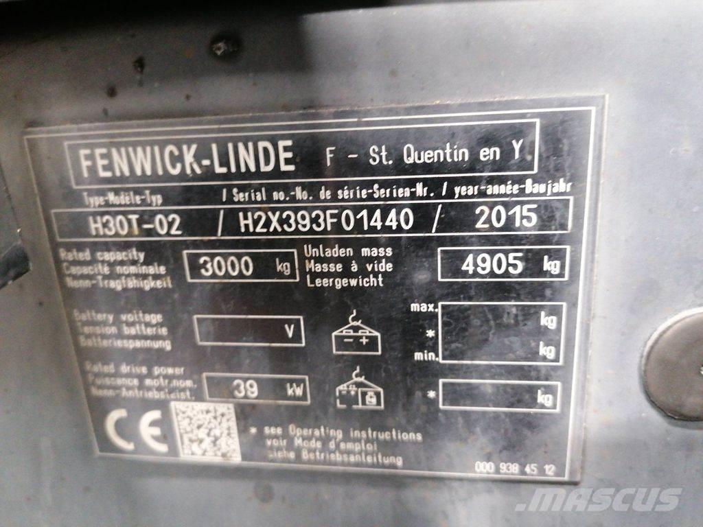 Linde H30T-02 Gasolmotviktstruckar