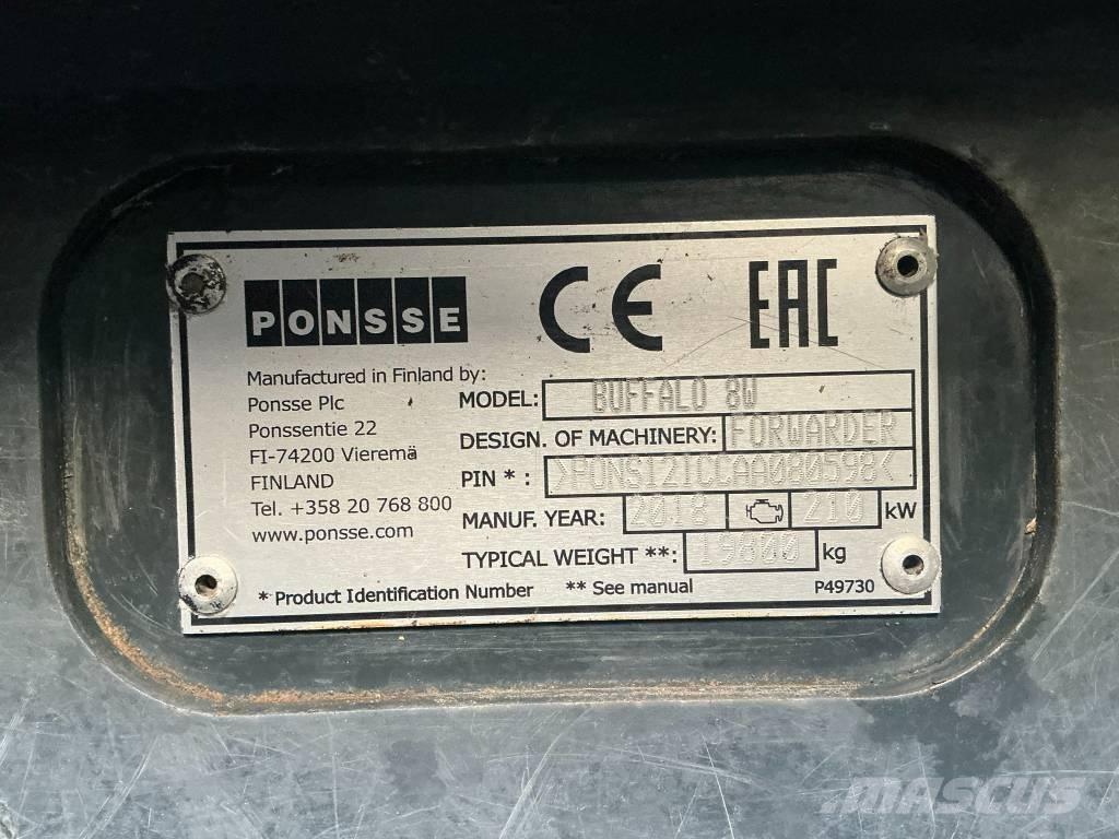 Ponsse Buffalo 8W Skotare