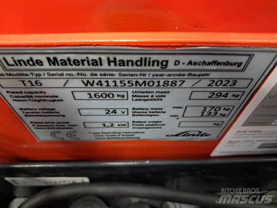 Linde T16 Låglyftare utan plattform