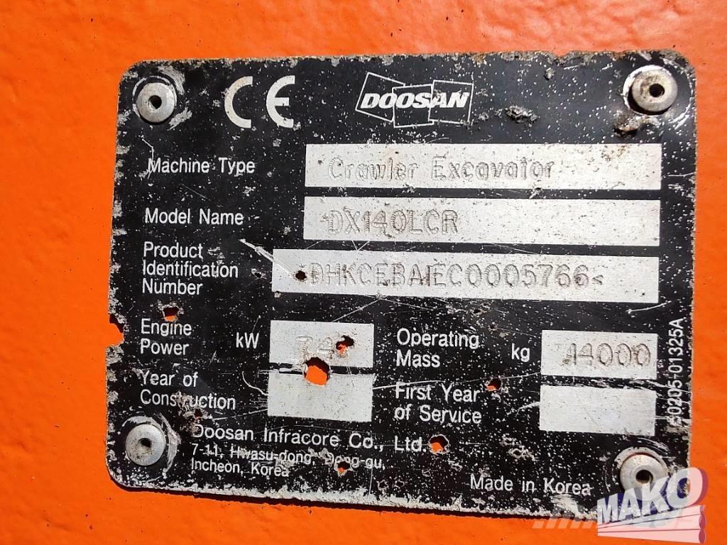 Doosan DX 140 LCR Bandgrävare