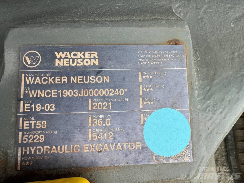 Wacker Neuson ET58 Bandgrävare