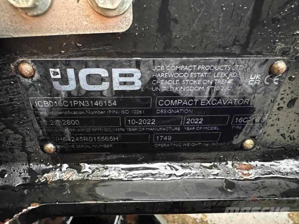 JCB 16C-1 Minigrävare < 7t